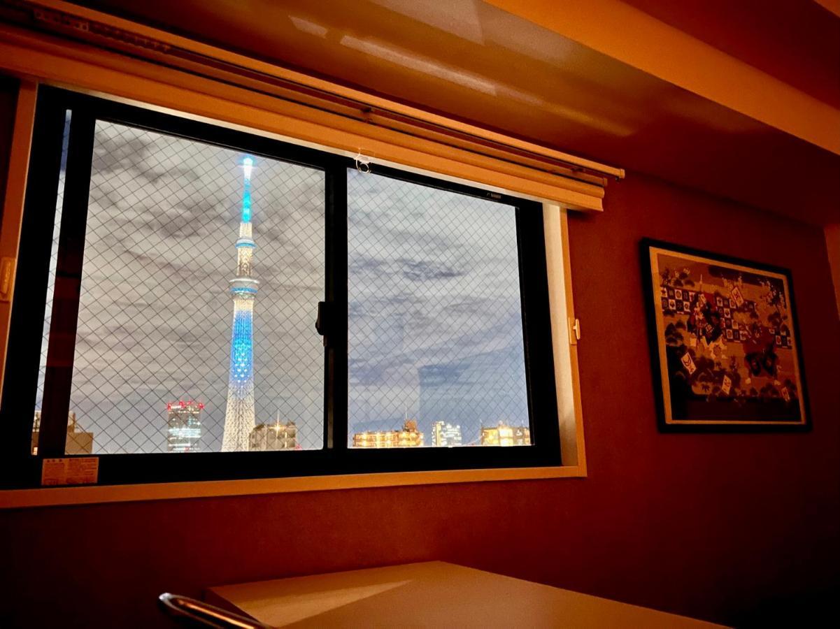 浅草スカイツリービューテラス 浅草寺3分 浅草駅6分 2-10人 成田&羽田空港直通 Appartement Tōkyō